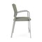 Lesro Newport Wide Hip Chair Metal Frame, Silver, OH Eucalyptus Upholstery NP1261 - alternate 3